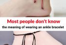 The meaning of wearing ankle bracelets